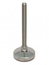 Stainless steel feet – heavy load – Stainless steel adjustable feet Ø 80, 10° tilting screw, heavy load
